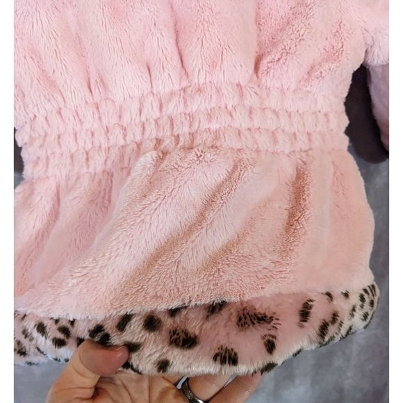Pistachio Pink Faux Fur Hooded Jacket - Picture 7 of 7